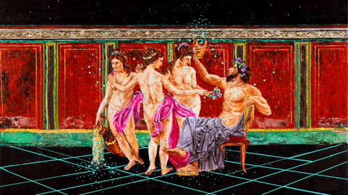 Dionysus and the 3 Graces (painting) #25/40