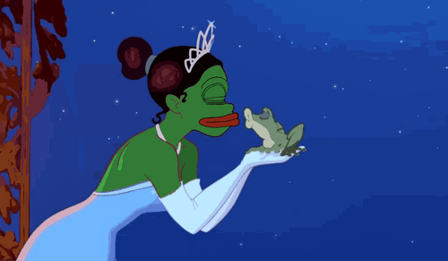 Princess Pepe and a Frog