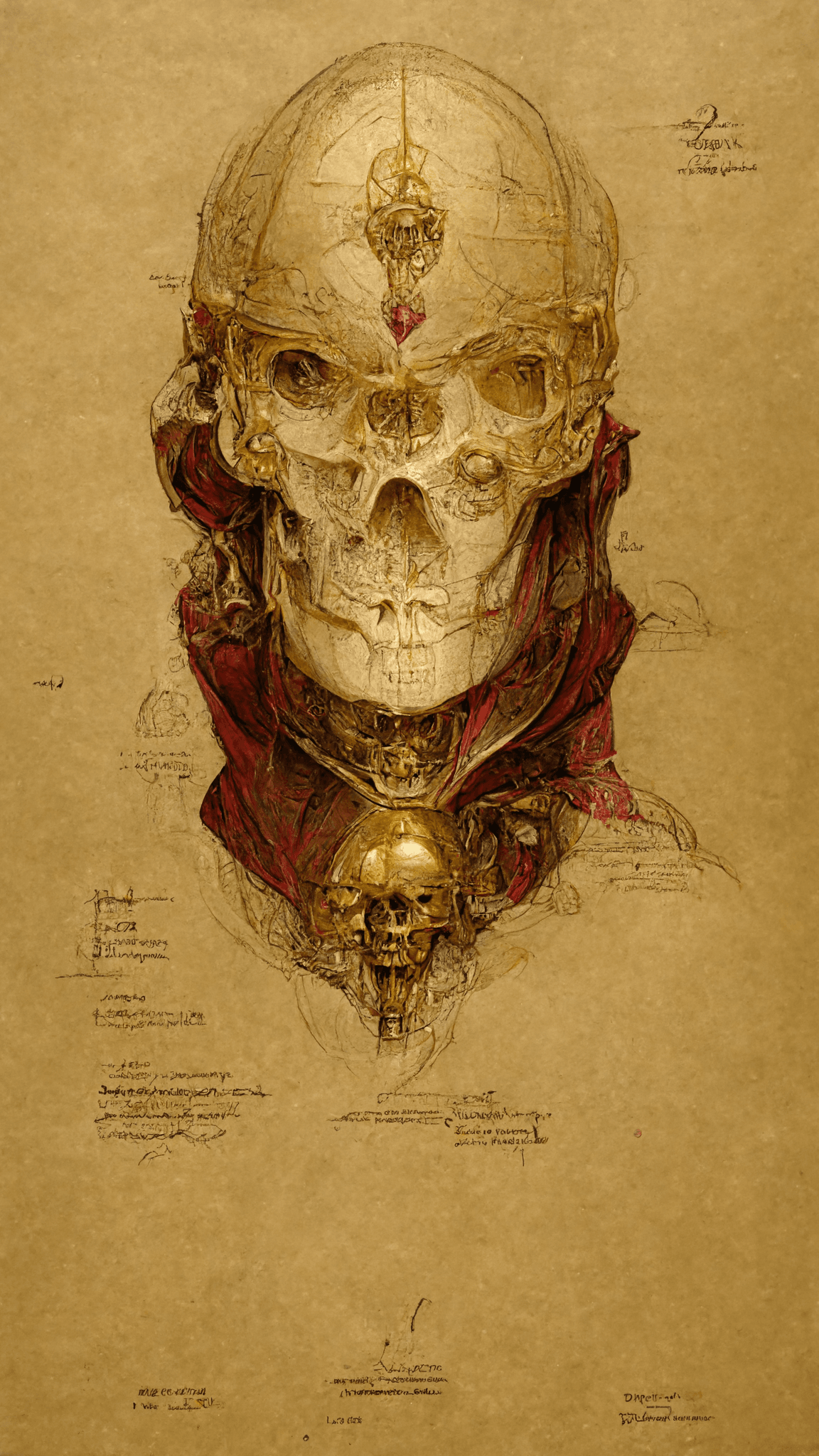 Leonard Da Vinci's - King Francis I - Skull Anatomy