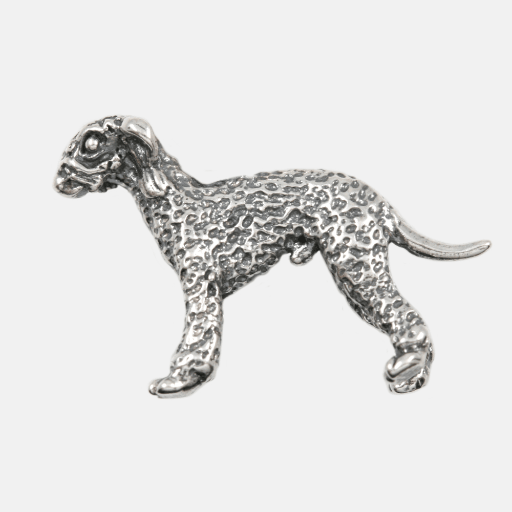 Dog Breed BEDLINGTON TERRIER 3D Solid Sterling Silver