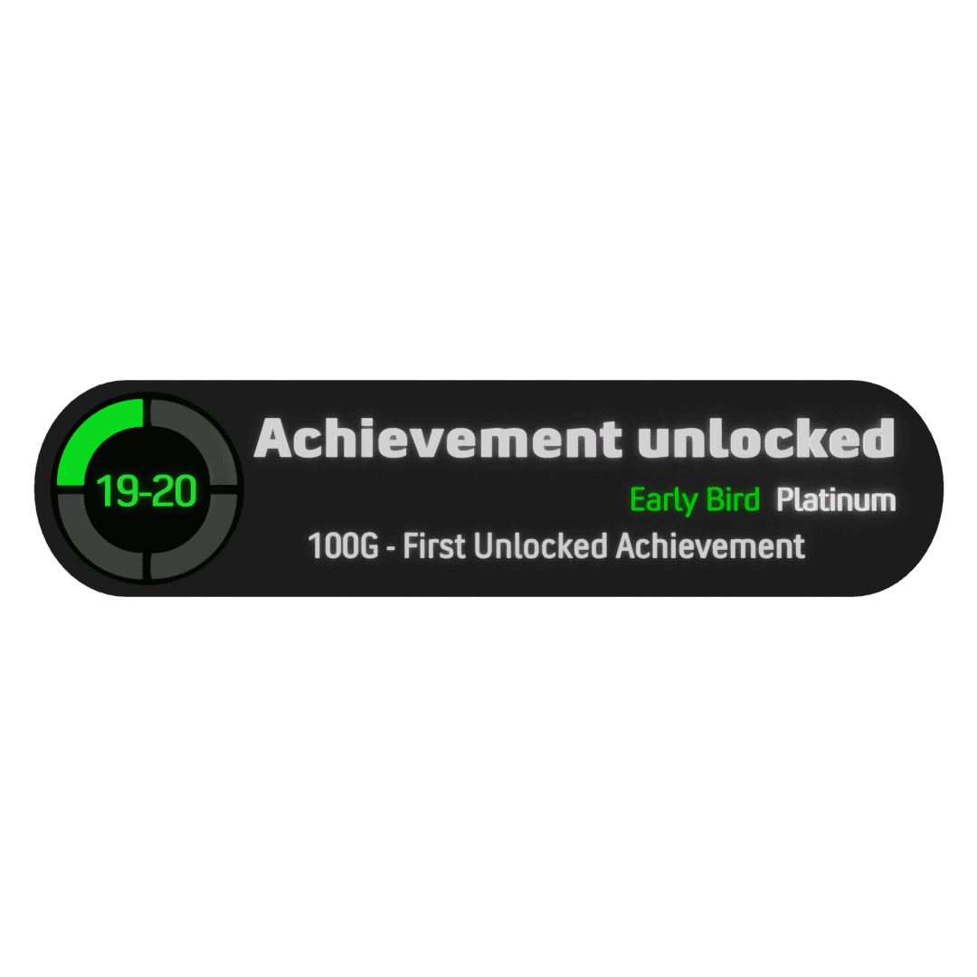 achievement unlocked template