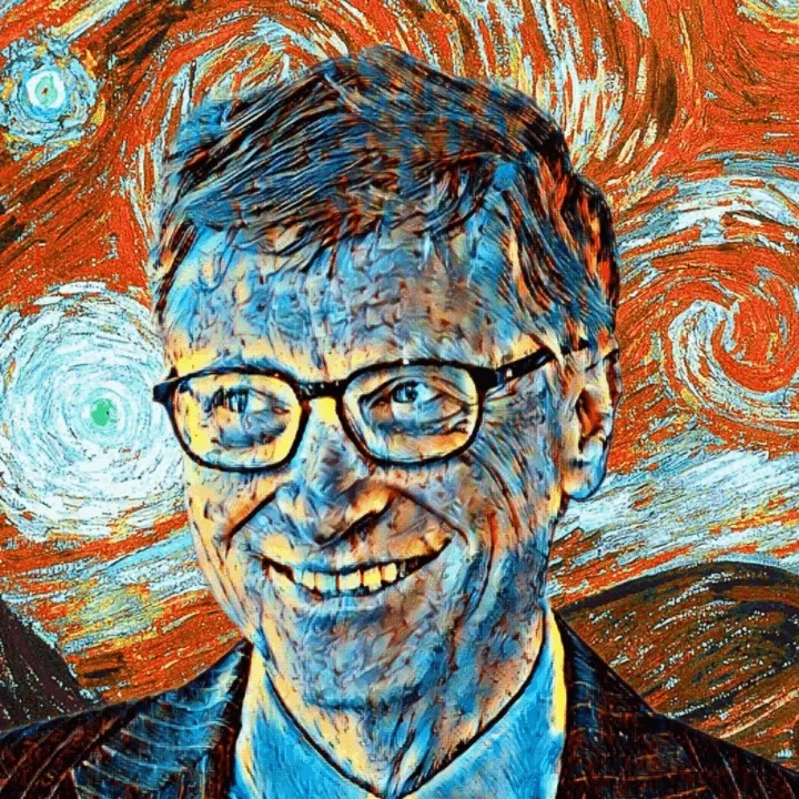 Sunset art #80 Bill Gates