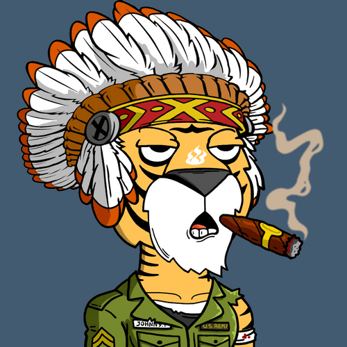 Grouchy Tiger Social Club #1483