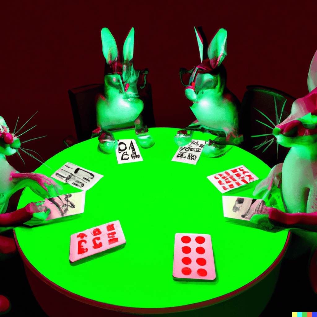 Hare poker table