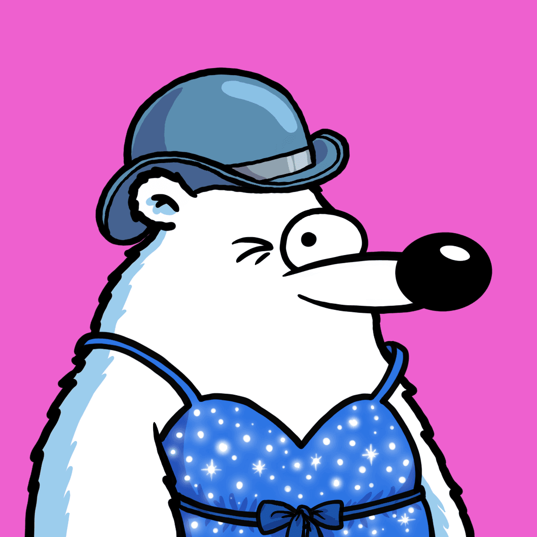 Fluffy Polar Bear #1640
