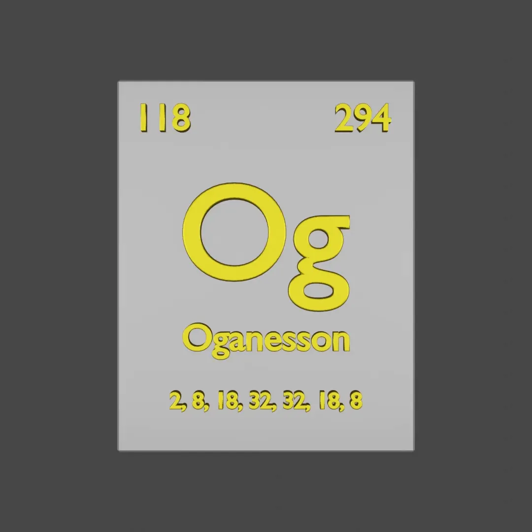 ElementCard #118 - Oganesson