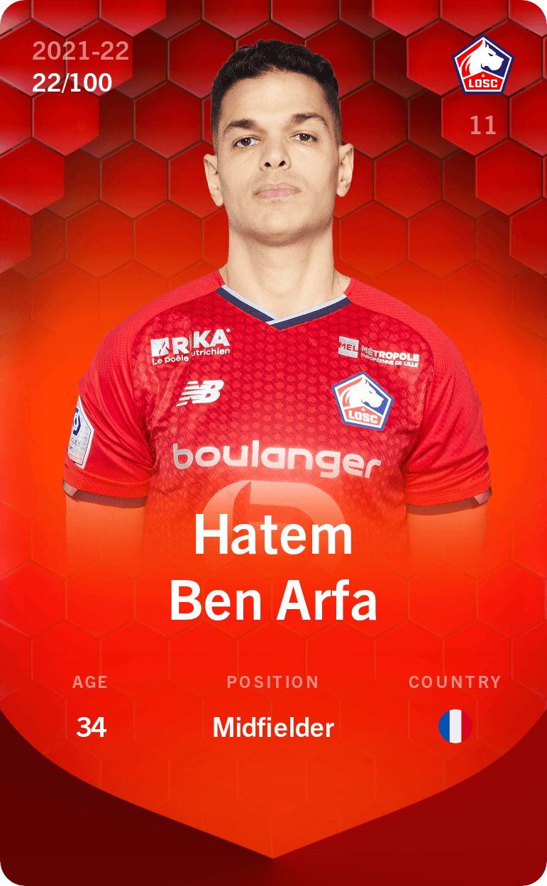 Hatem Ben Arfa 2021-22 • Rare 22/100