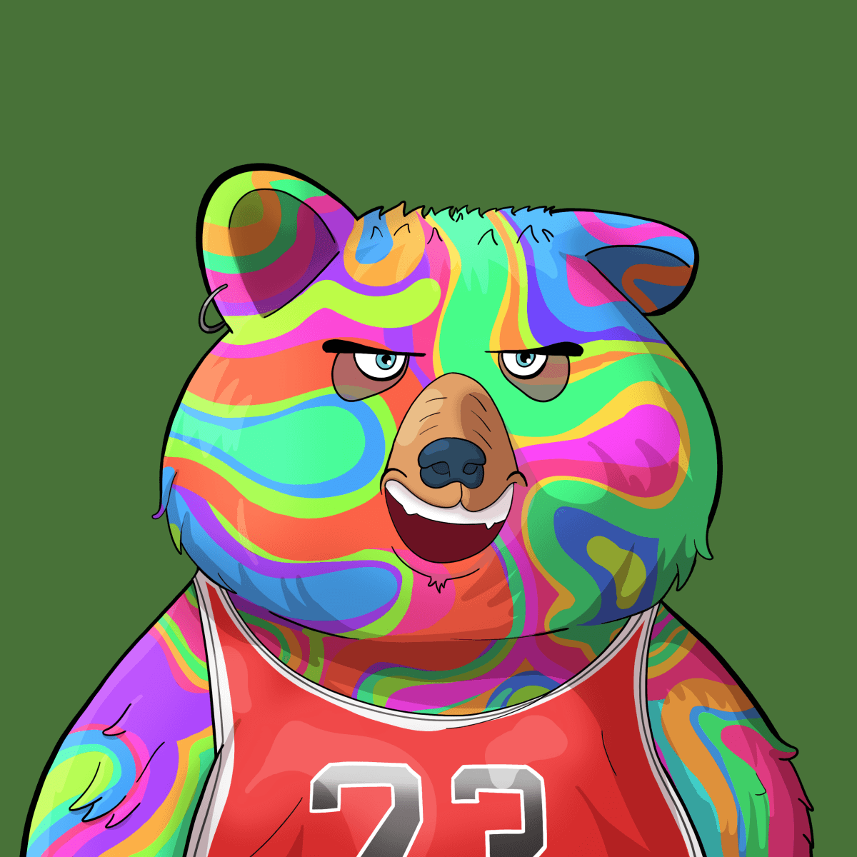 #4038 • Foo-foo Trumpy LSD Bear - Bad Bears | OpenSea