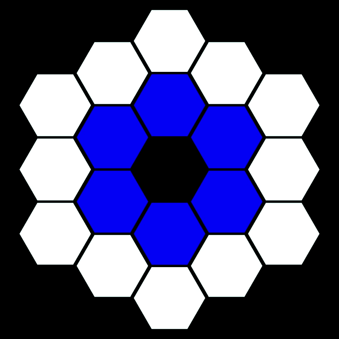 Algorithmic Angels - Hexagon Mirror Array #12