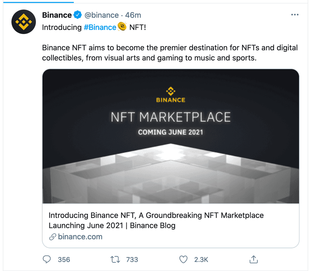 how to sell nft art on binance