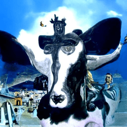 Holy Cow & a Cross - Salvador Dali collection image