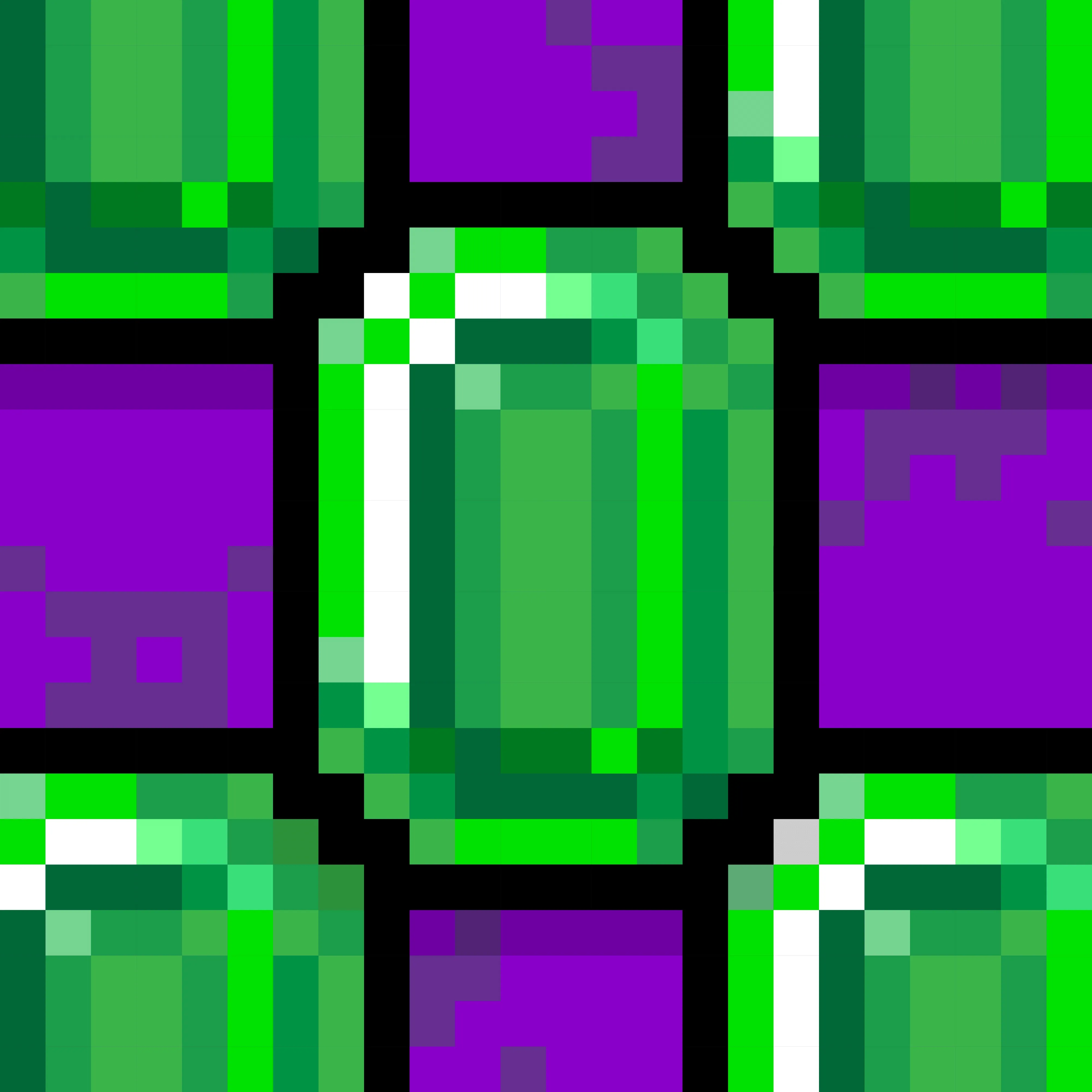 Pixel Skull #017 — Emerald