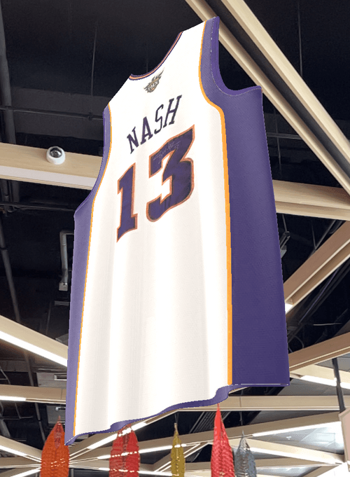 #2 of 20) BallerMR-Jersey_SN-2.2: 3D-AR Phoenix Suns Jersey #13 Autographed by NBA Hall-of-Famer, STEVE NASH