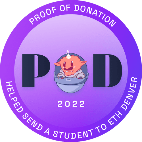 PROOF OF DONATION: SENDING STUDENTS TO CRYPTO CONFERENCES