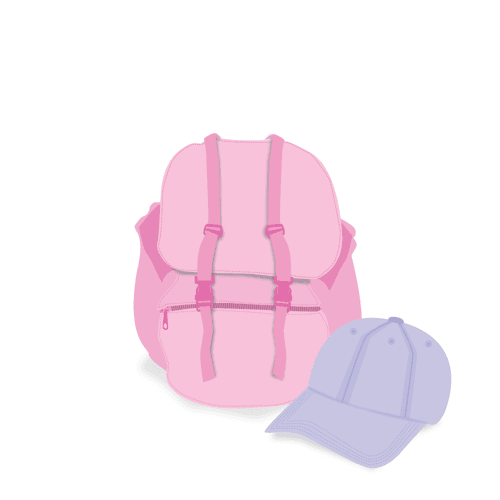THE PASTEL BACKPACK & CAP #071