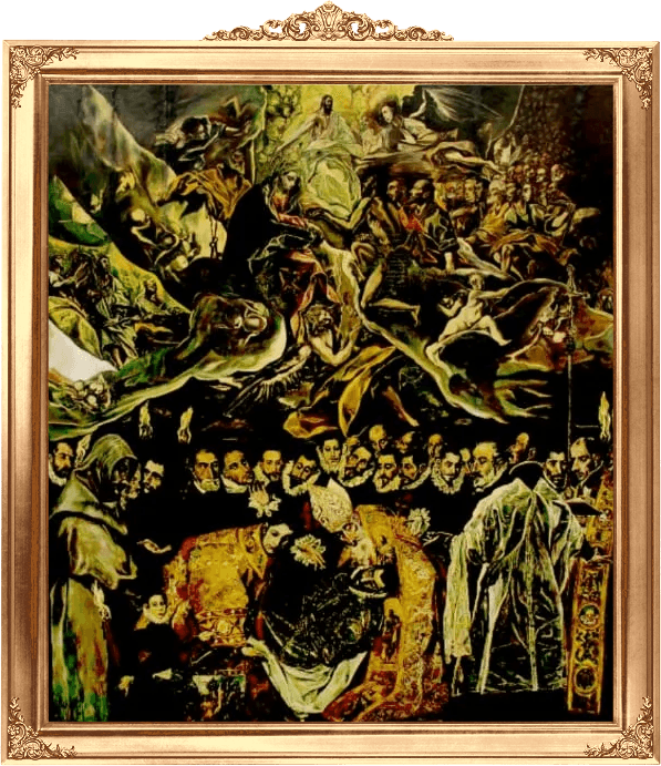 The Burial of the Count of Orgaz EL GRECO Bronze 03 The Burial of
