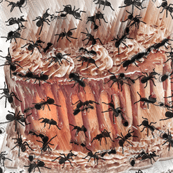 Wise ants eat cake collection image