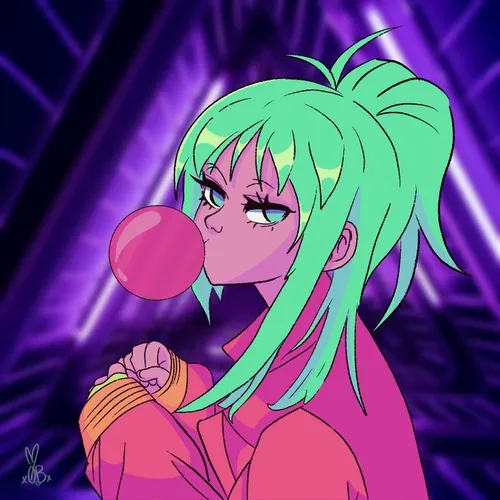 Neon Bubblegum Babe
