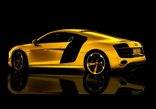 Golden Audi R8