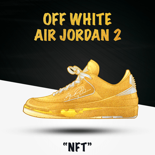 Gold Off White - Air Jordan 2 (BlacK) - 3 of 3