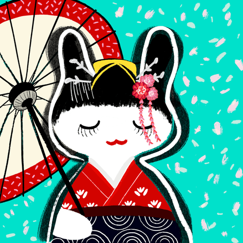 Rabbit Pop #0014 Geisha - RARE