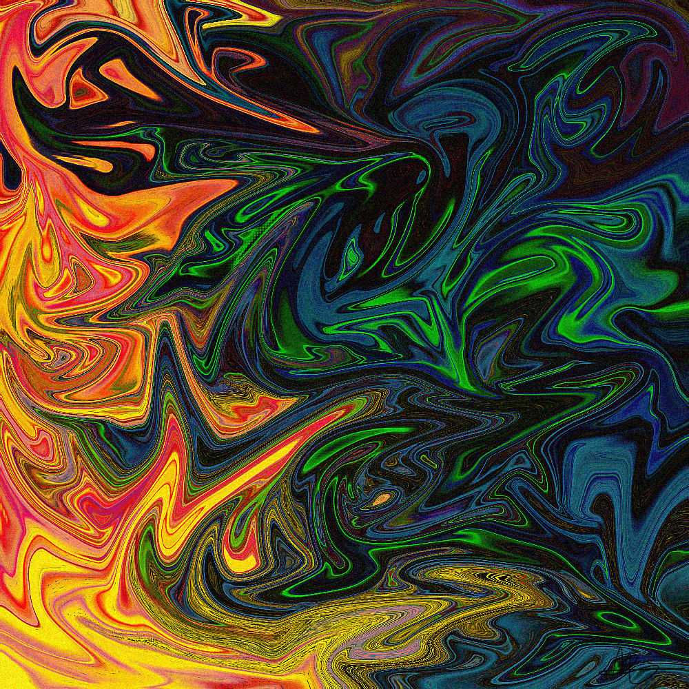 Digital Abstract Art #10 The Wind is Angry