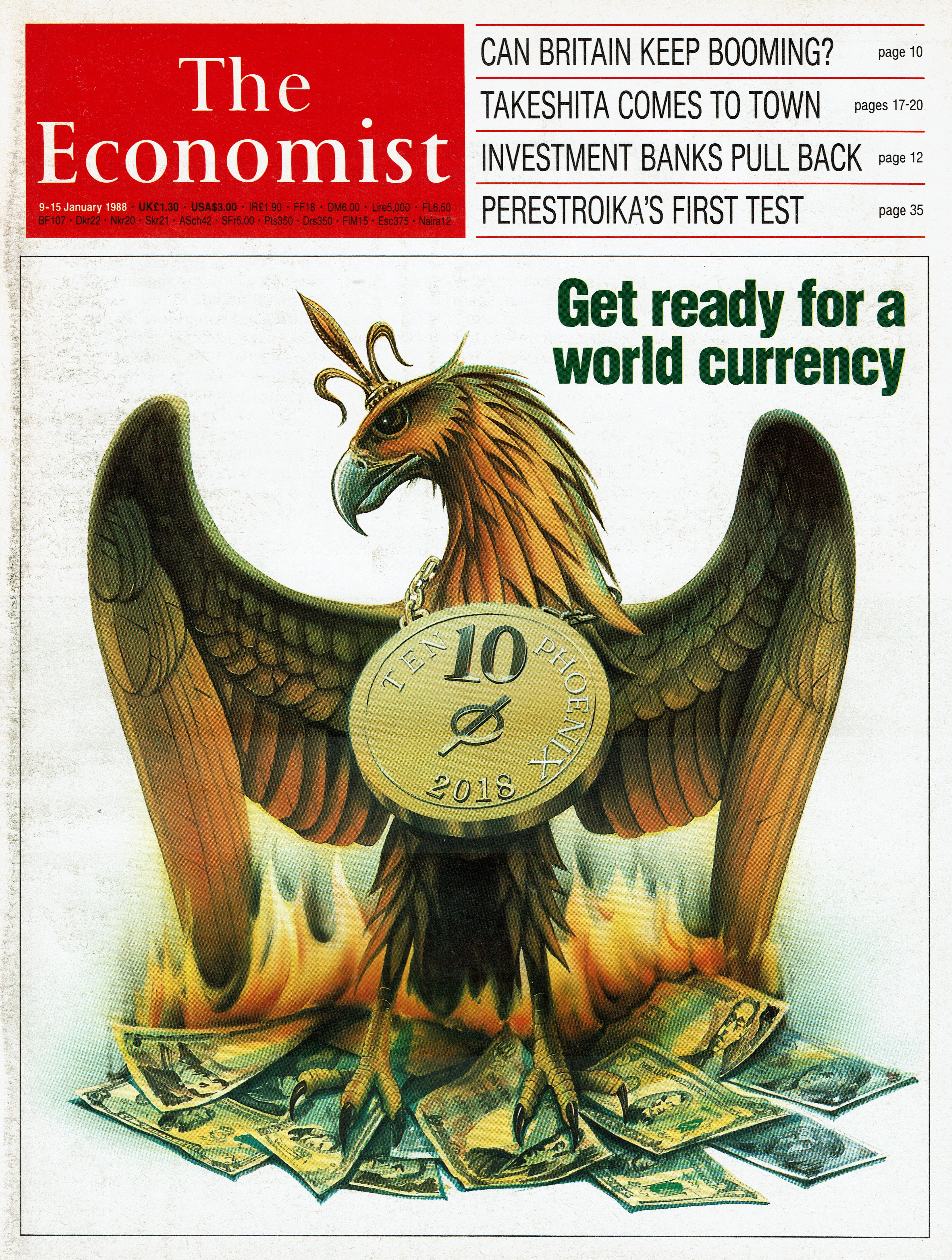 Economist Get Ready For A World Currency - REAL scanned copy - 1 of 1