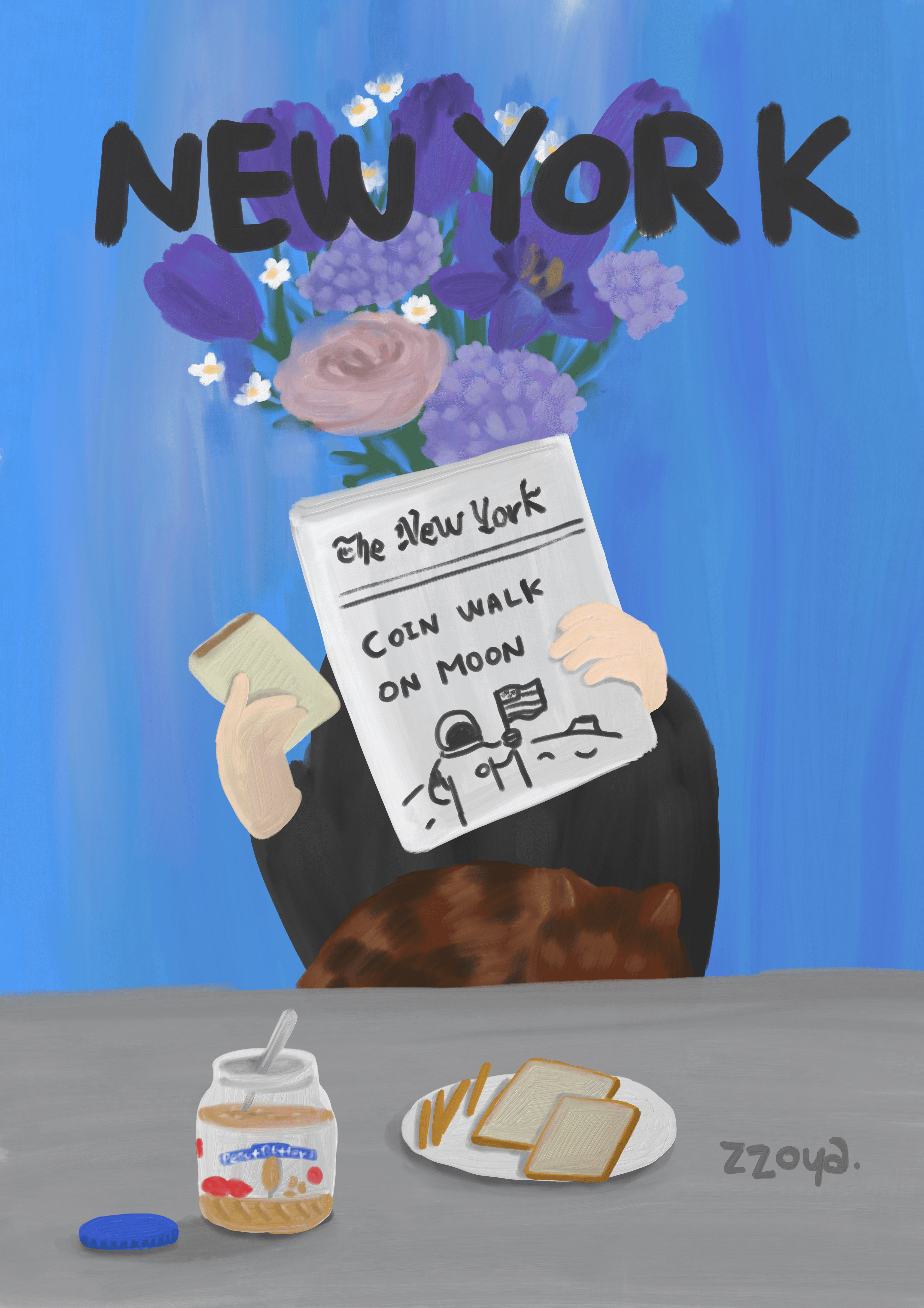 Everybody's daily life and cats : NEW YORK