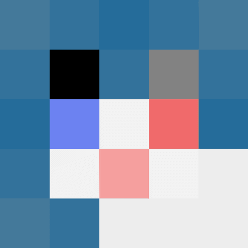 5x5 pixel cat 'WabiSabi'