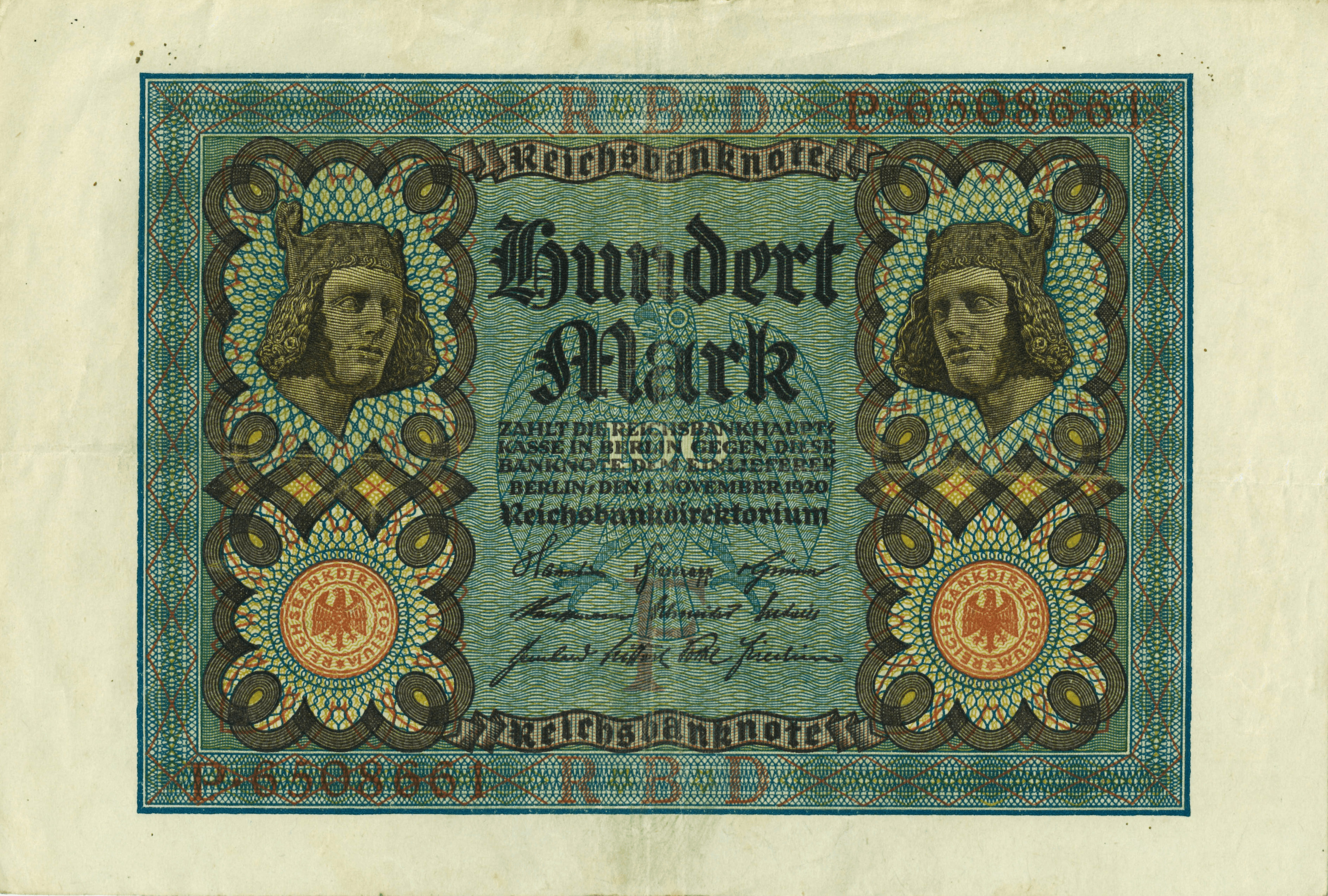 The Reichsbank 100 Mark Note III