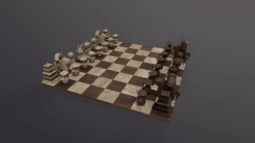 Chess Board - Edo Chess Wood Serie #1