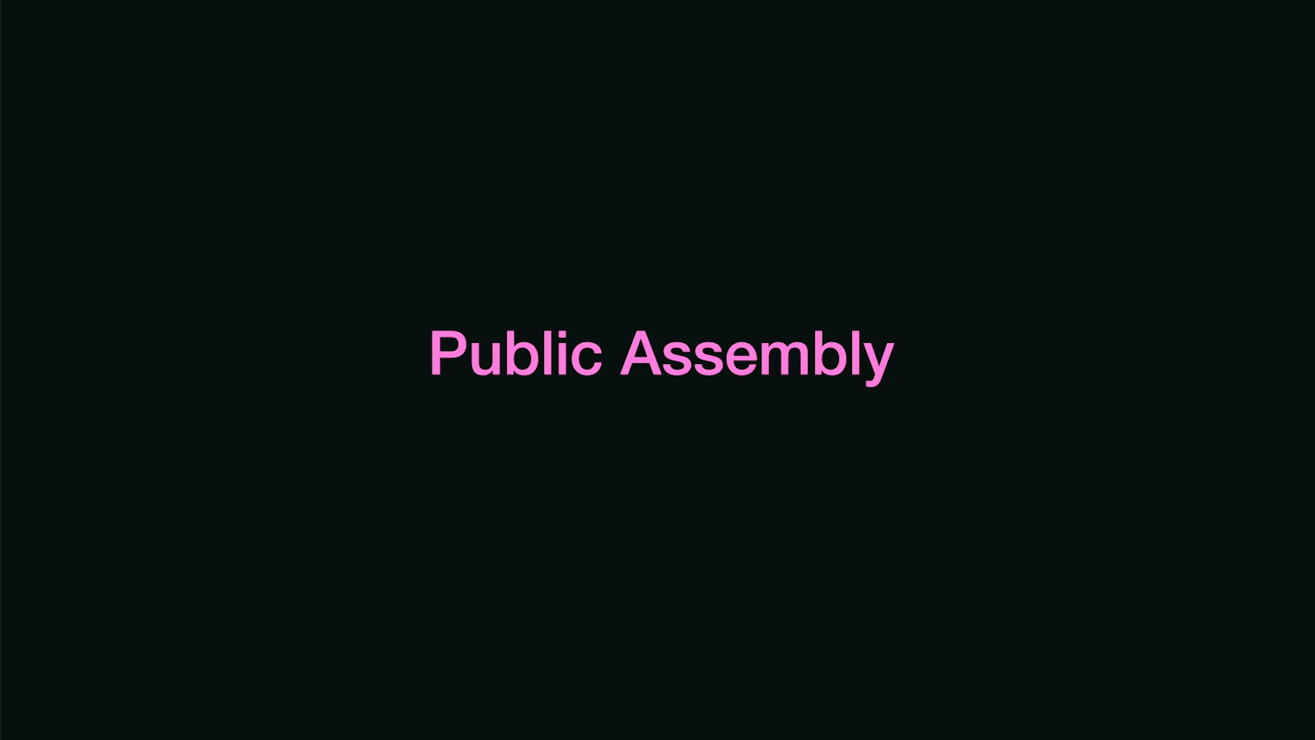 Public Assembly Collection OpenSea