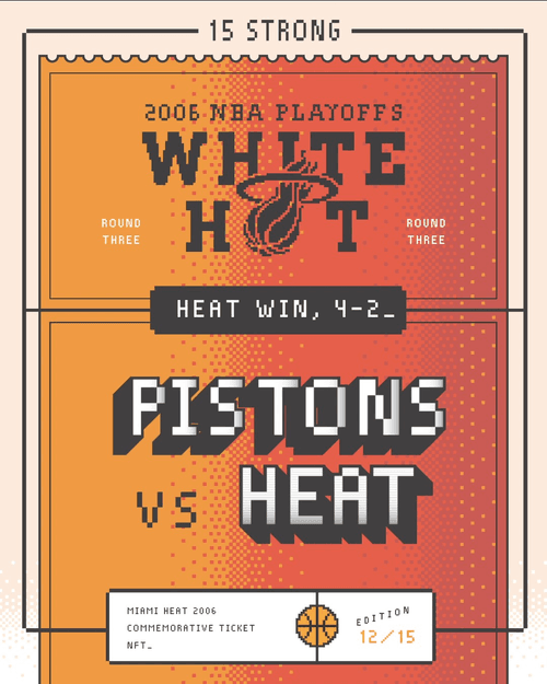 Miami HEAT - 15-bit 2006 Eastern Conference Finals NFT - 12/15