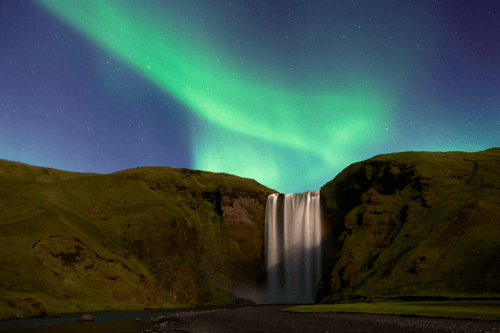 #1 Skogafoss Aurora.