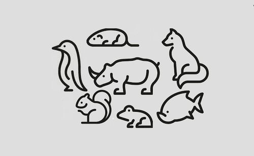 Simplified Animal Art