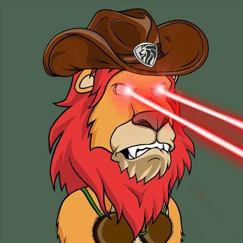 Lazy Lions Laser Eyes #006