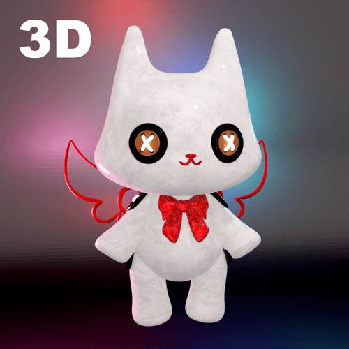 【3D】collector's friend mottled cat