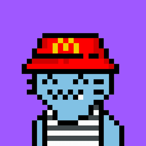 Fast Food Pixel Cool Cat #67