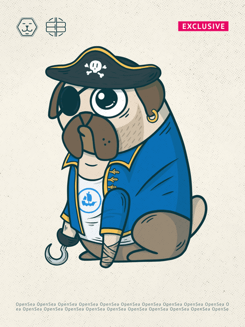 Crypto pug EXCLUSIVE Open Sea