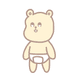 Dress up bear baby - old