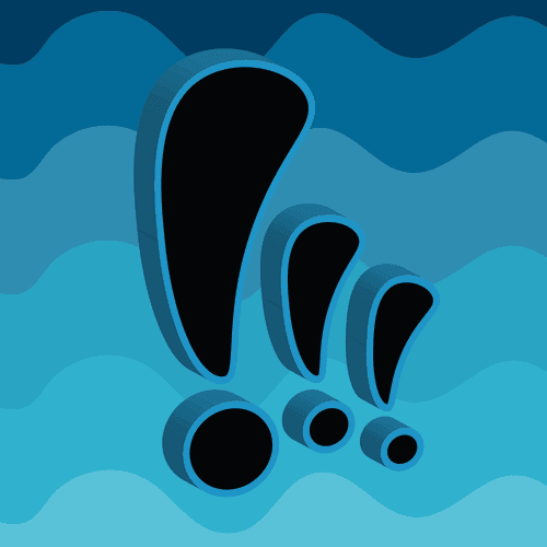 Blue Waves Exclamation Points!!!