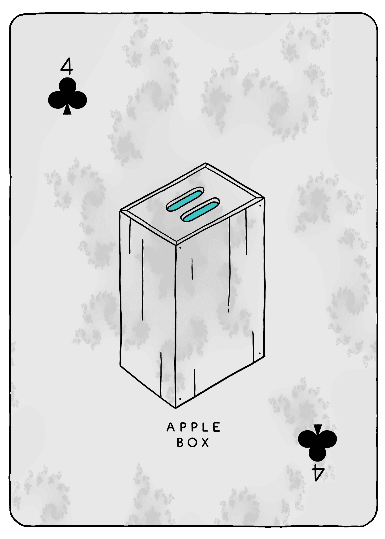 Apple Box - 4 of Clubs - Deck 6 - #330