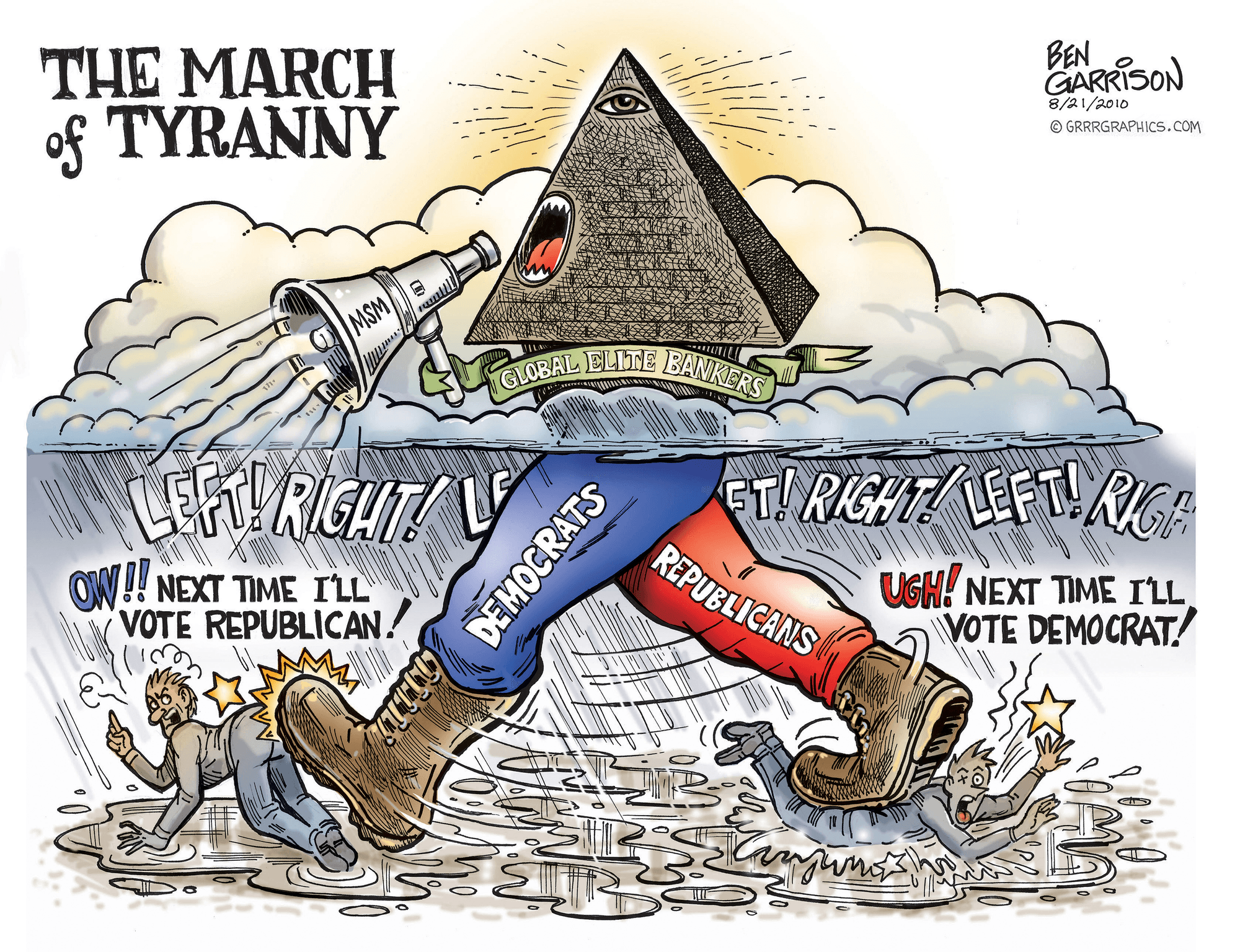 The March Of Tyranny Classic Ben Garrison Cartoon Ben Garrison Collection Opensea 3501