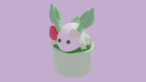 Cup Ice Rabbit #06 Uji Matcha(カップアイスうさぎ#06 宇治抹茶)