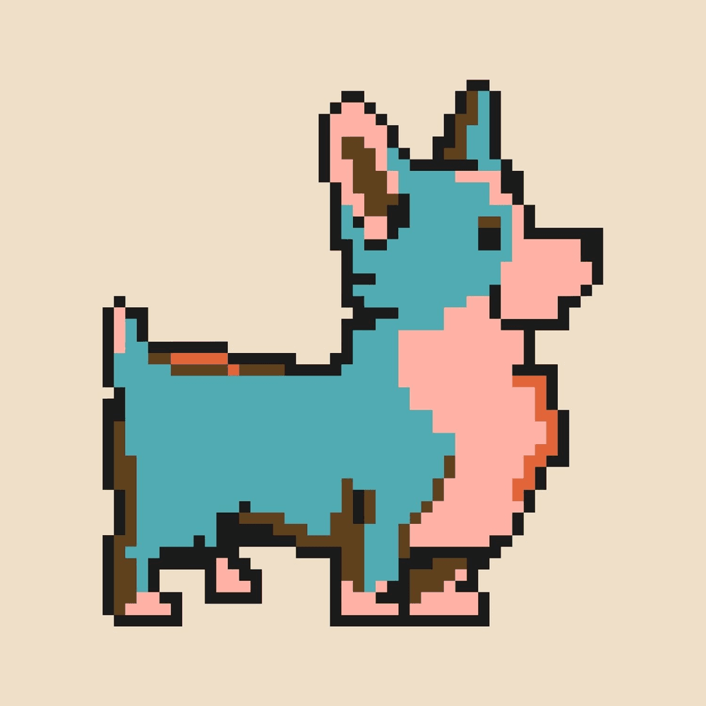 Cute Pixelated Corgi #3 - PIXELATED CORGIS