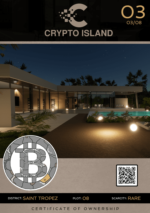 Crypto Island Saint Tropez #3 RARE