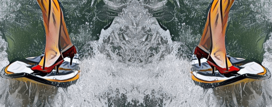 Wakesurfing in Heels NFT Collection by Jennifer Zemp