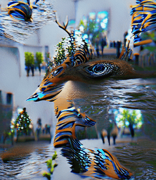 The Zebra, The Tiger, A Deer, In a forest - VqGan+Clip + Unreal Engine