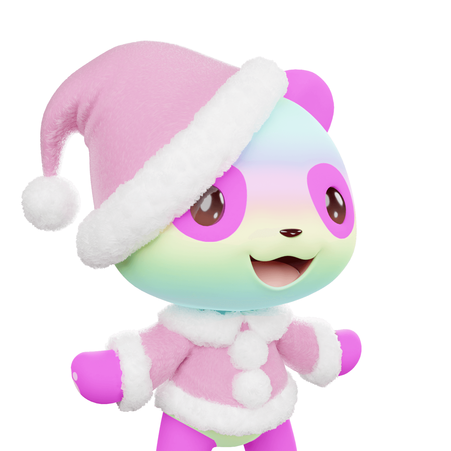 3D LEELEE-Santa-PinkyRainbow-#20504