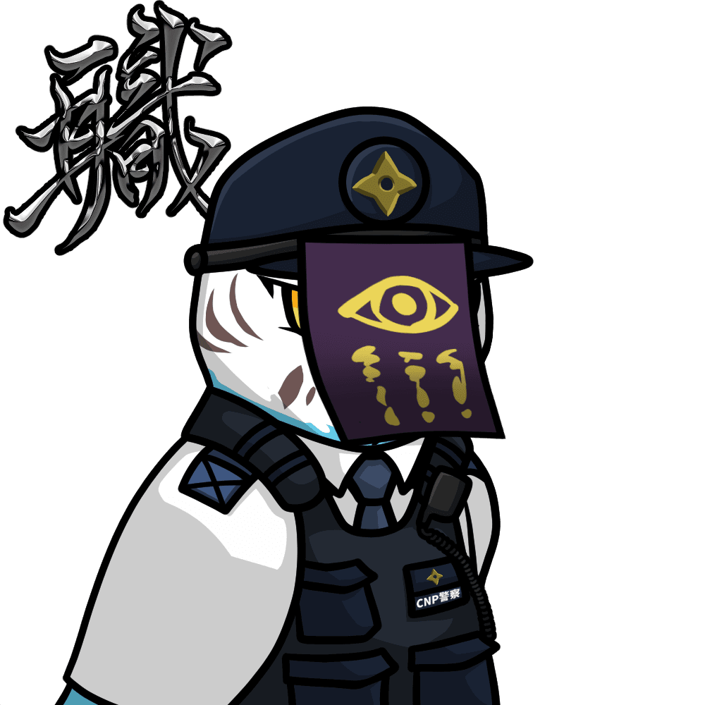 Narukami-Police officer-Blue budgie #02685